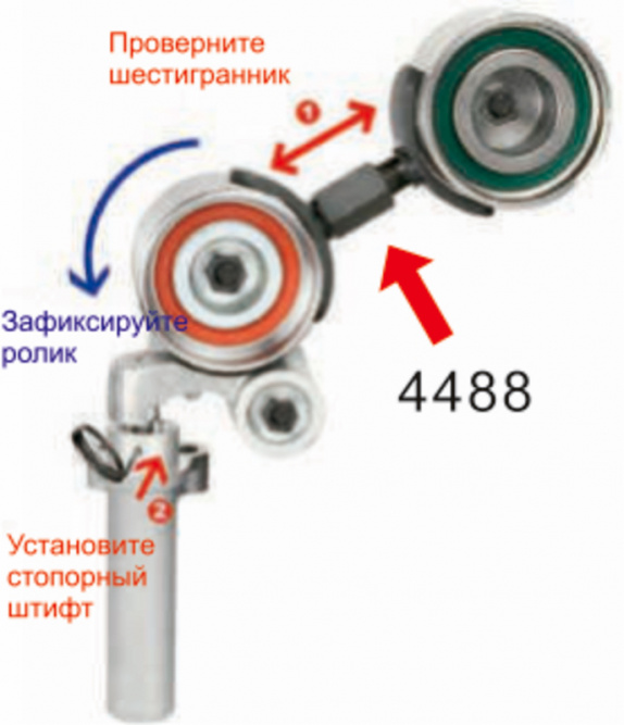 Приспособление для фиксации натяжного ролика (Toyota) JTC-4488